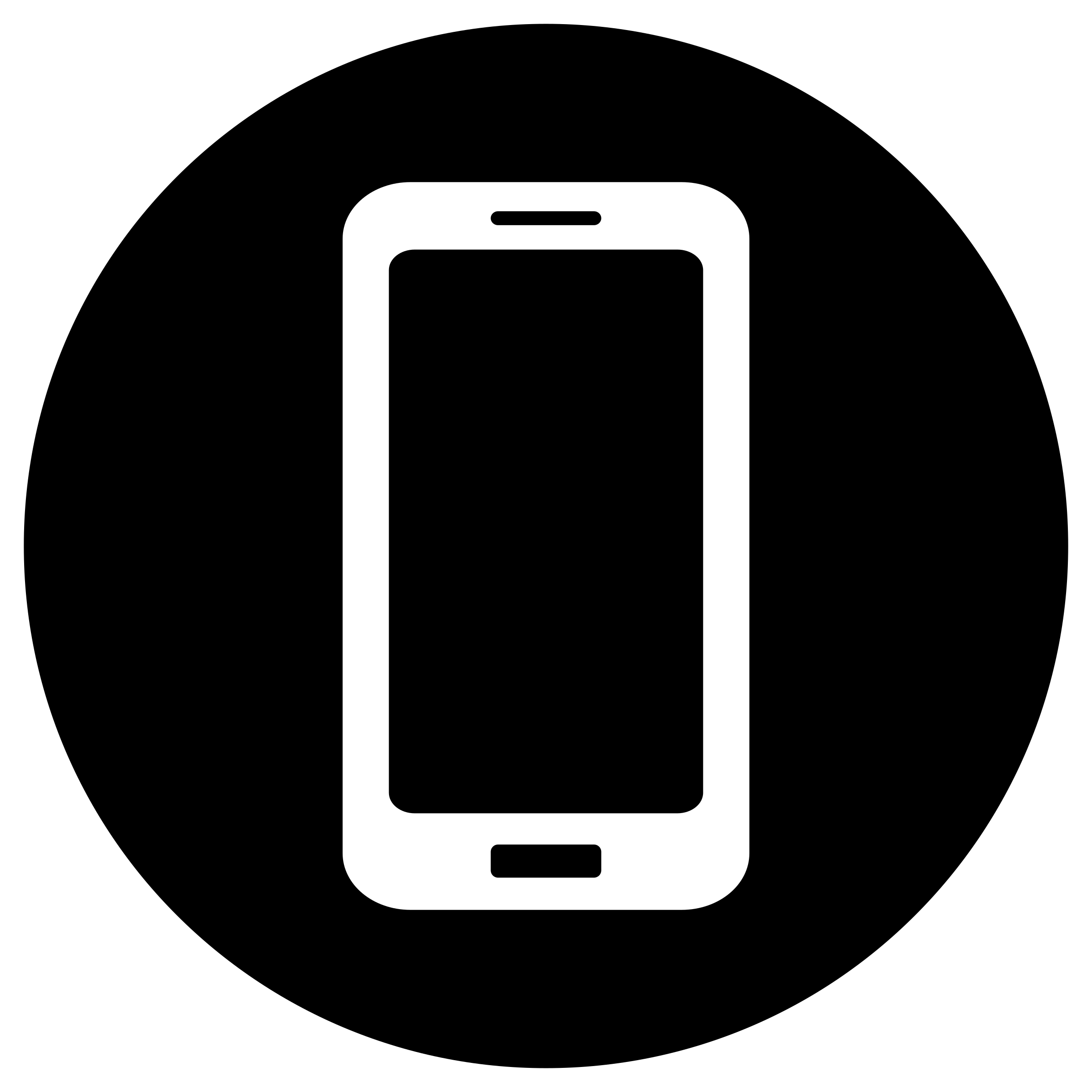 2 24271 clipart mobile icon white on black phone icon